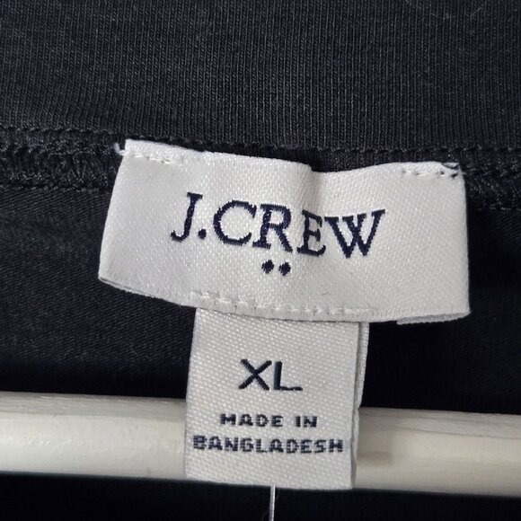 J. Crew NWT Maternity Size XL Long-Sleeve Crewneck Black Shirt Stretchy - Picture 5 of 12
